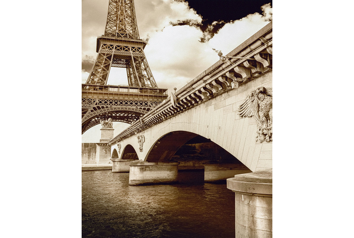 Фотообои «Эйфелева башня в Париже сепия»