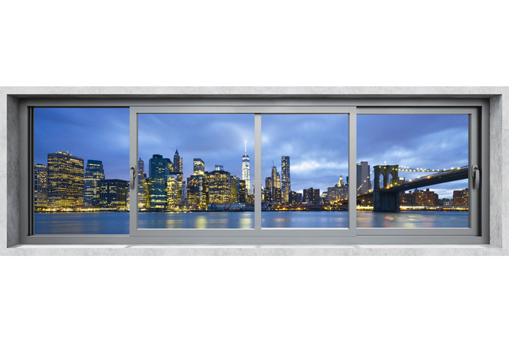 Фотообои «Вид из окна в ночном Нью-Йорке»