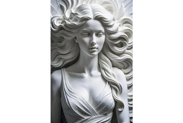Фотообои «Объемная скульптура девушки»