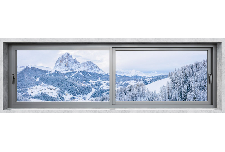 Фотообои «Окно Зимний пейзаж»