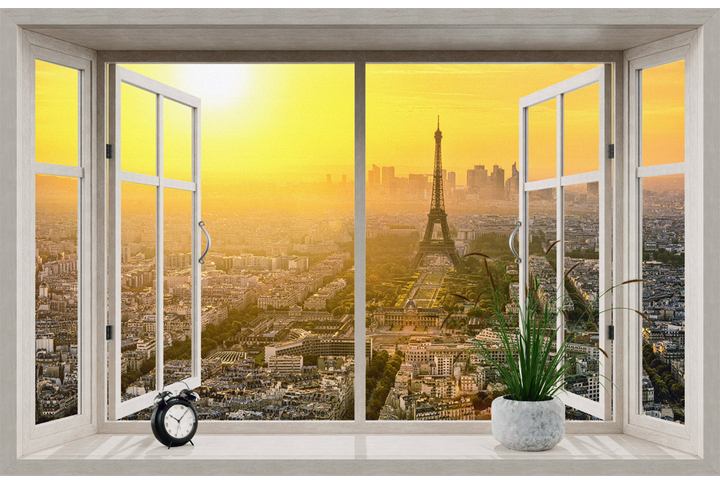 Фотообои «Открытое окно в Париж»
