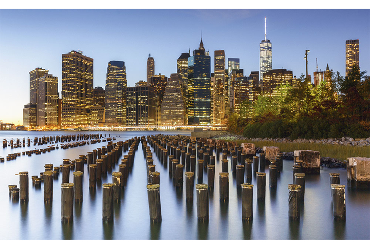 Фотообои «Окраины ночного Нью-Йорка»