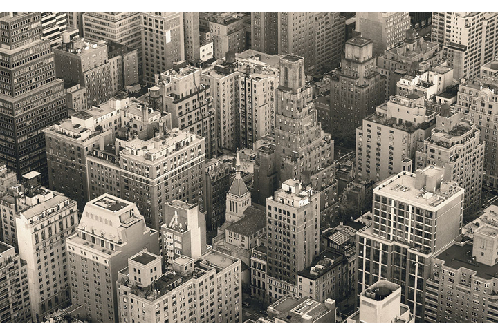 Фотообои «Город Нью-Йорк под сепию»