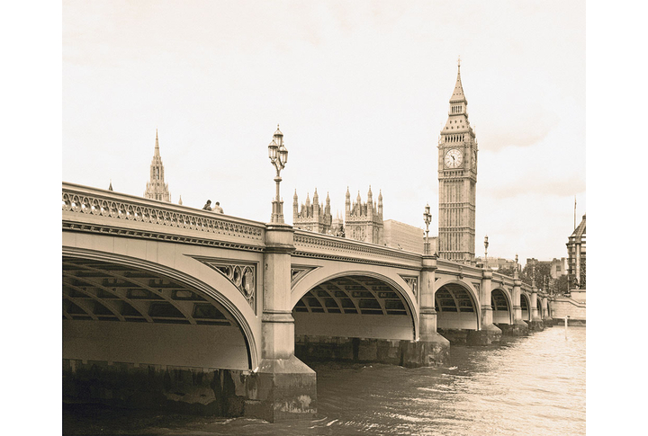 Фотообои «Лондон и Биг-Бен сепия»