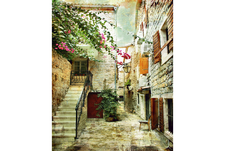 Фотообои «Старый город под винтаж»