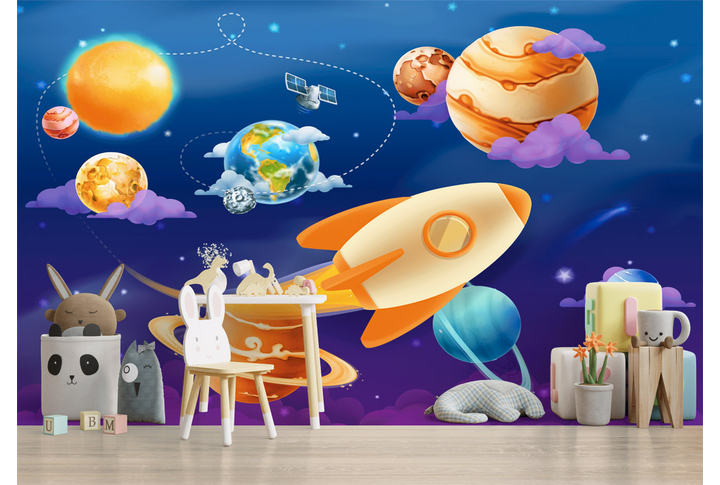 Фотообои «Космические просторы» в интерьере