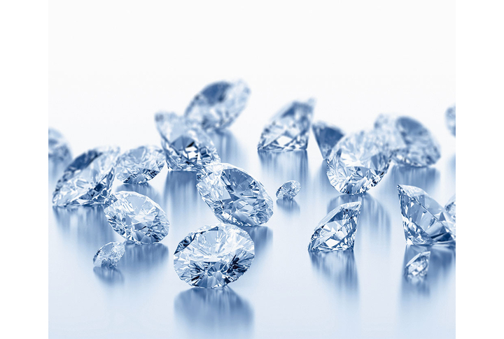 Фотообои «Бриллианты в голубом цвете»