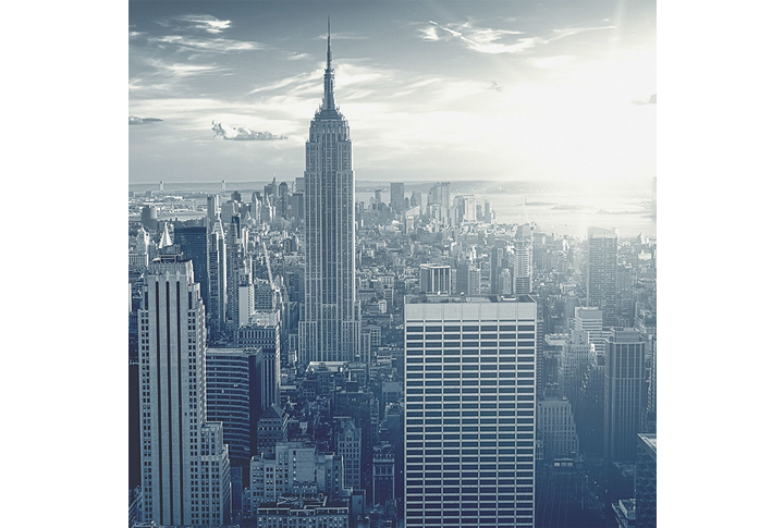 Фотообои «Черно-белый город Нью-Йорк»