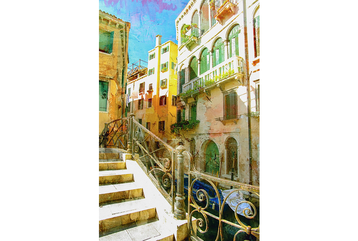 Фотообои «Лестница на набережной Венеции»