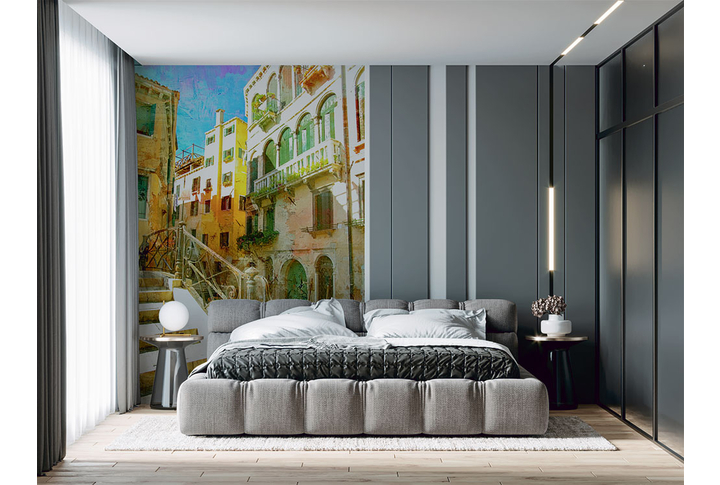 Фотообои «Лестница на набережной Венеции» в интерьере