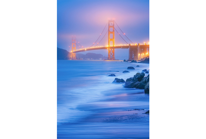 Фотообои «Туманный ночной мост в Сан-Франциско»