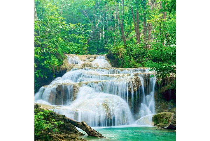 Фотообои «Водопад в зеленых джунглях»