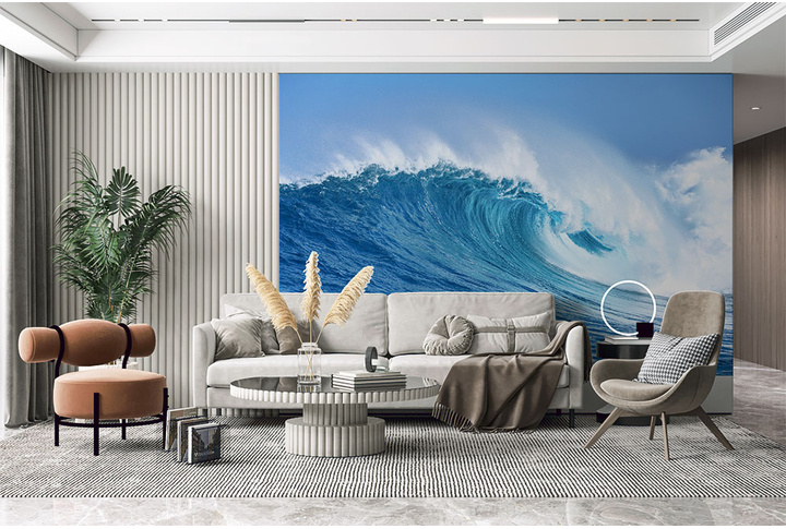 Фотообои «Свежесть морской волны» в интерьере