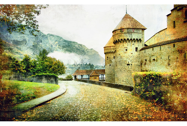 Фотообои «Дорога у замка»