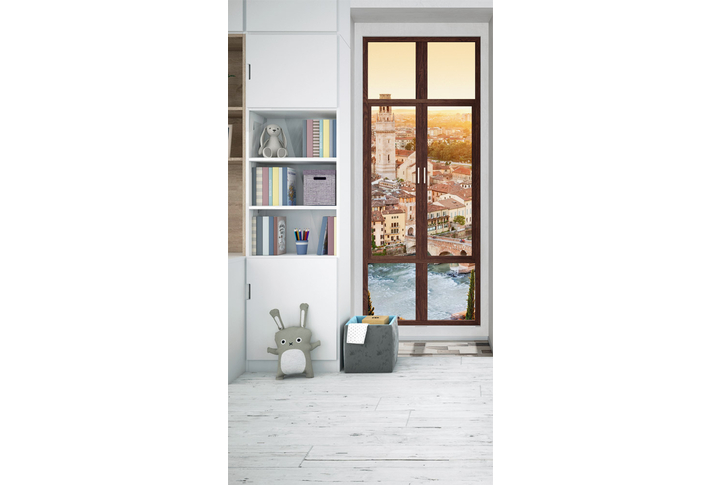 Фотообои «Узкое окно в старом городе Вероне» в интерьере