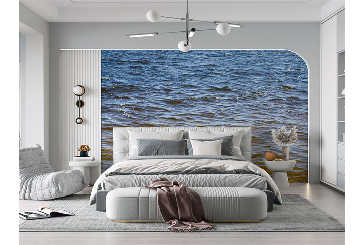 Фотообои «Волнующееся море» в интерьере