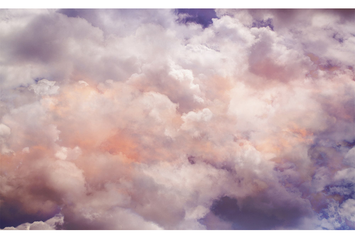 Фотообои «Облака в розово-фиолетовых тонах»