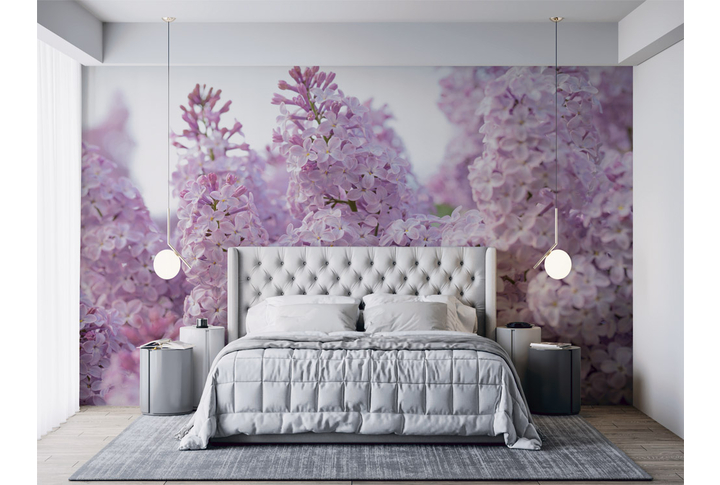 Фотообои «Сирень - нежность весны» в интерьере