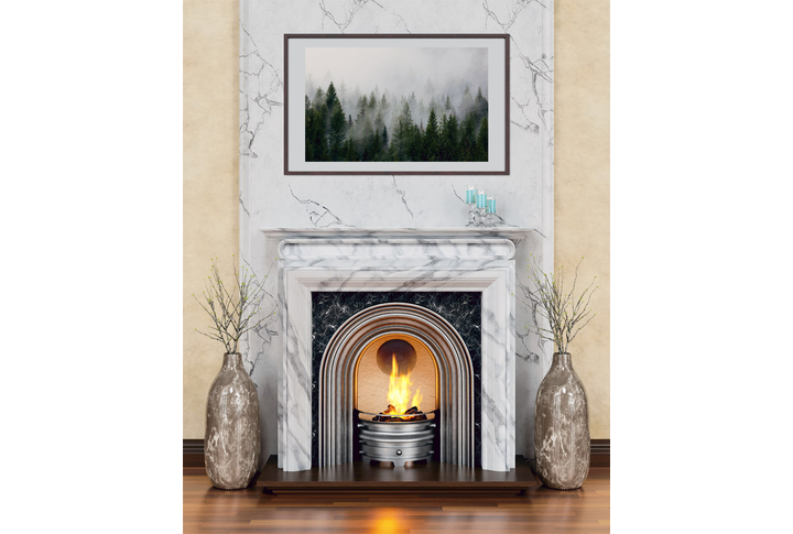 Фотообои «Камин с горящим очагом»