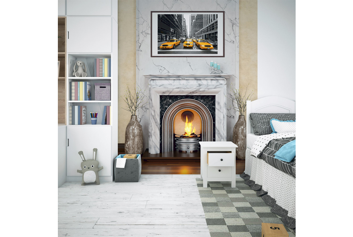 Фотообои «Камин Эстетик» в интерьере