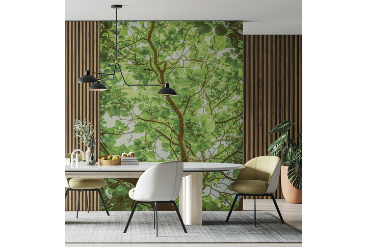 Фотообои «Ветвящиеся ветки дерева» в интерьере