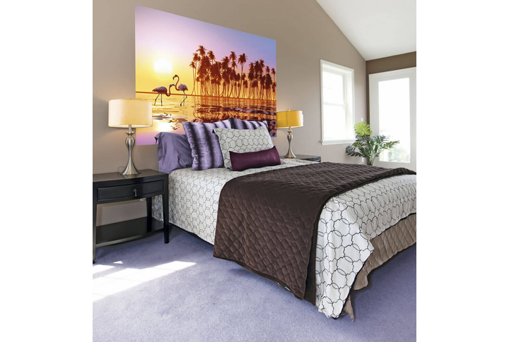 Фотообои «На закате» в интерьере