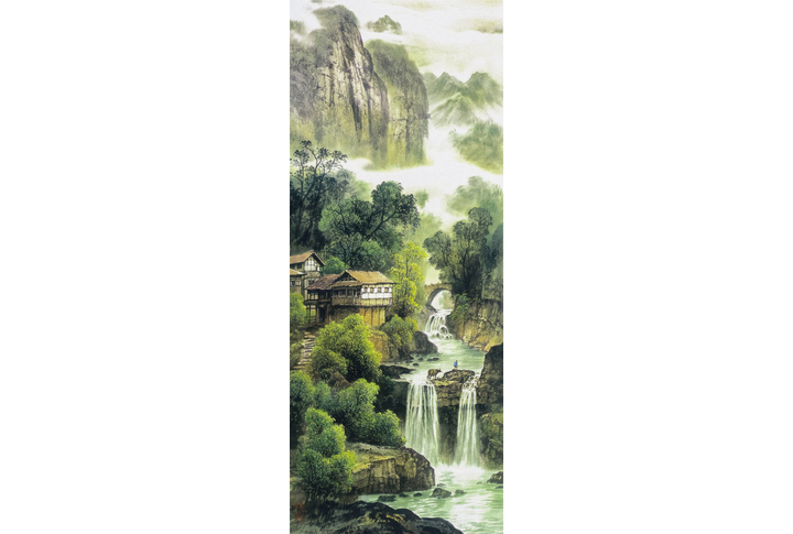 Фотообои «Восточный водопад в китайском стиле»