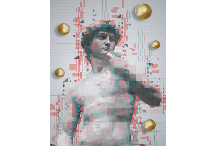 Фотообои «Давид минимализм»