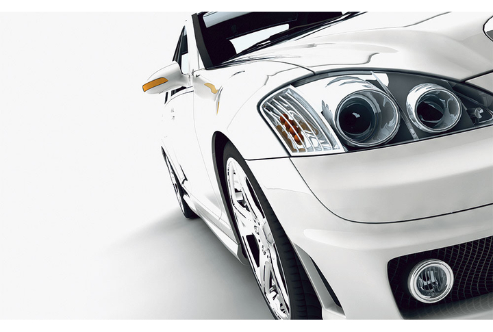 Фотообои «Белый автомобиль»