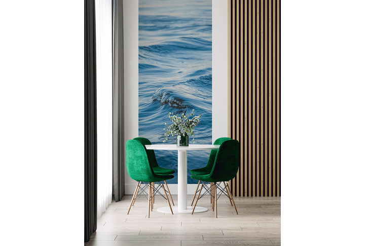 Фотообои «Гладкая морская волна» в интерьере