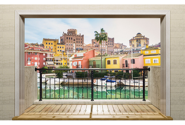 Фотообои «Выход на балкон с видом на Валенсию»