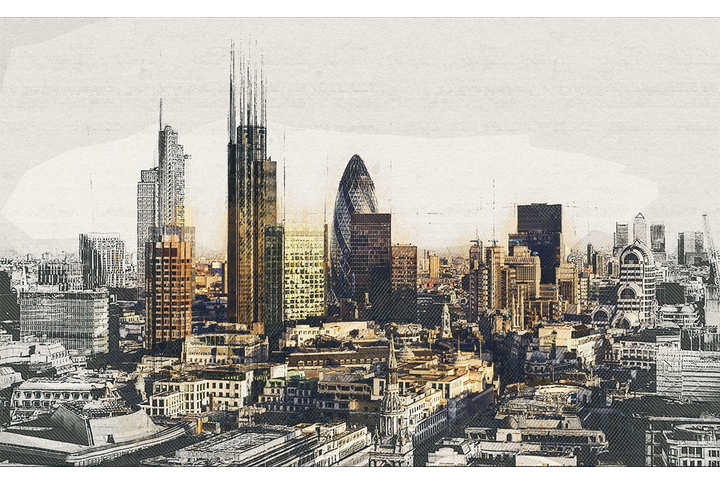 Фотообои «Скетч современный Лондон»