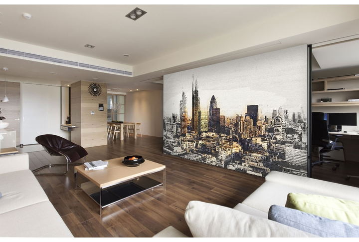 Фотообои «Скетч современный Лондон» в интерьере