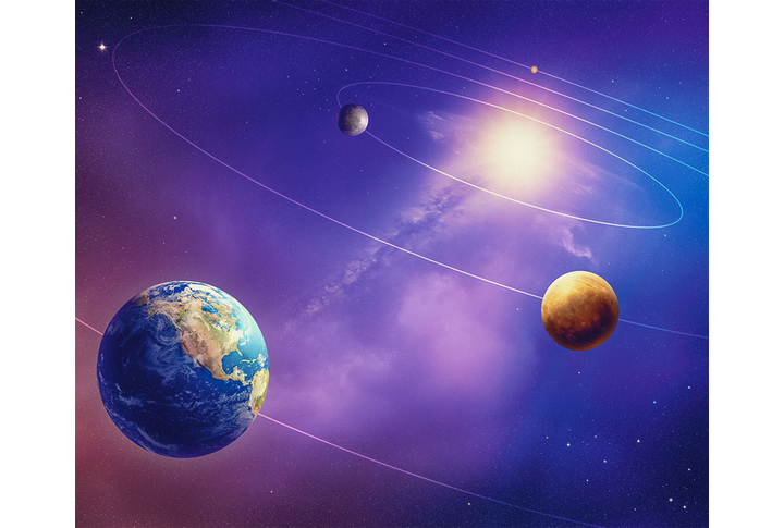 Фотообои «Планеты на орбите в космосе»