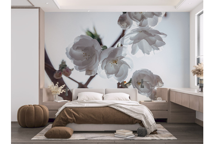 Фотообои «Ветка сакуры» в интерьере