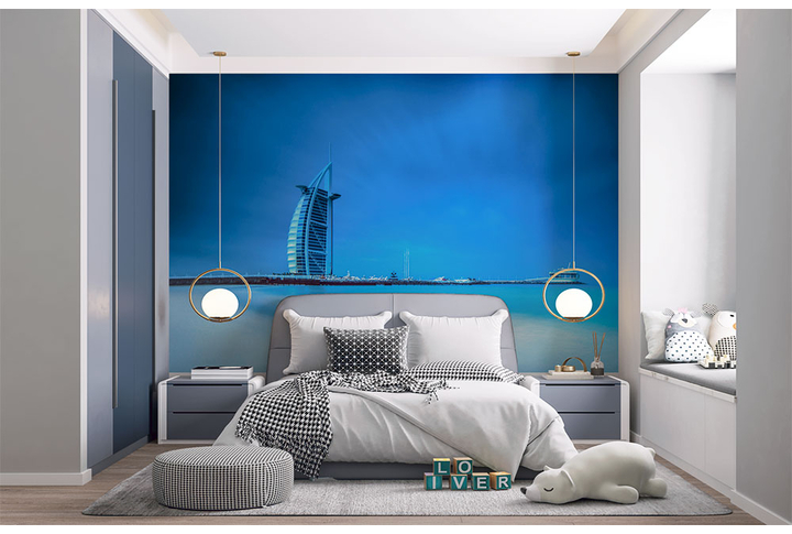 Фотообои «Дубай вид с набережной» в интерьере