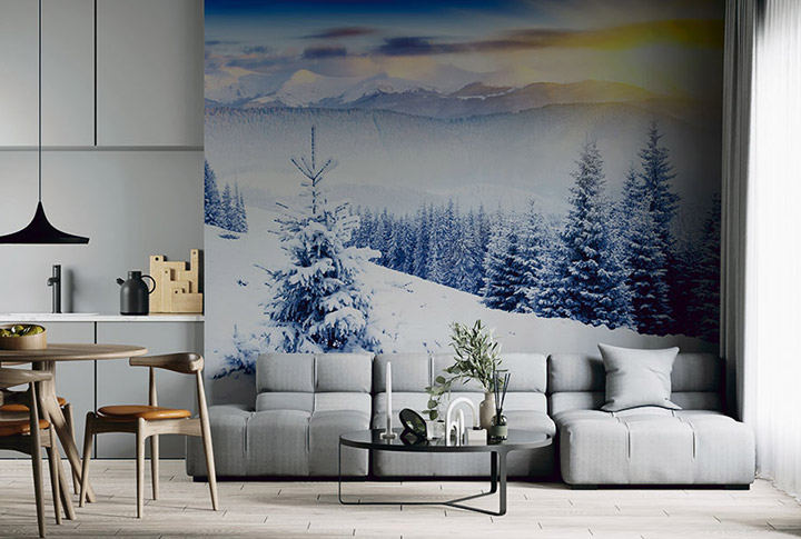 Фотообои Лес Зимний