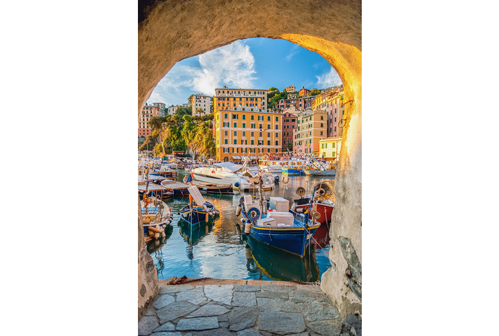 Фотообои «Арка в Италии, Лигурия старый приморский город»