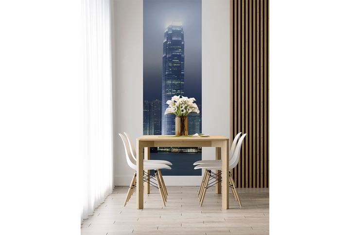 Фотообои «Небоскреб на городской набережной в Китае» в интерьере