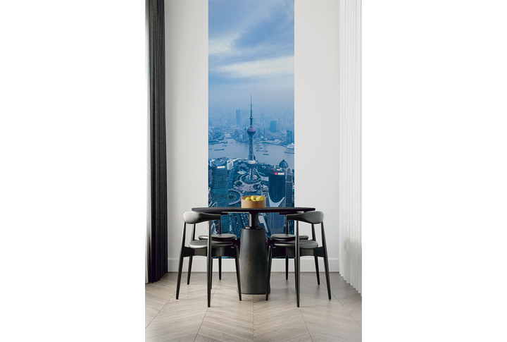Фотообои «Вид на Шанхай сверху» в интерьере
