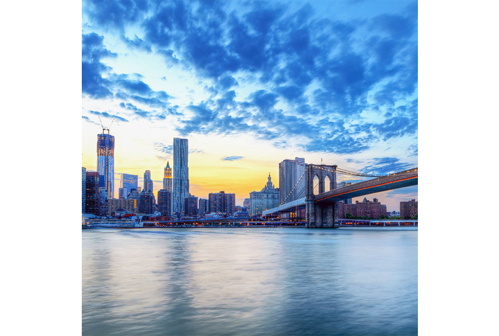 Фотообои «Город Нью-Йорк, вид на Бруклинский мост»