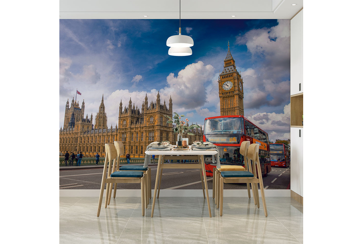 Фотообои «На улицах Лондона» в интерьере