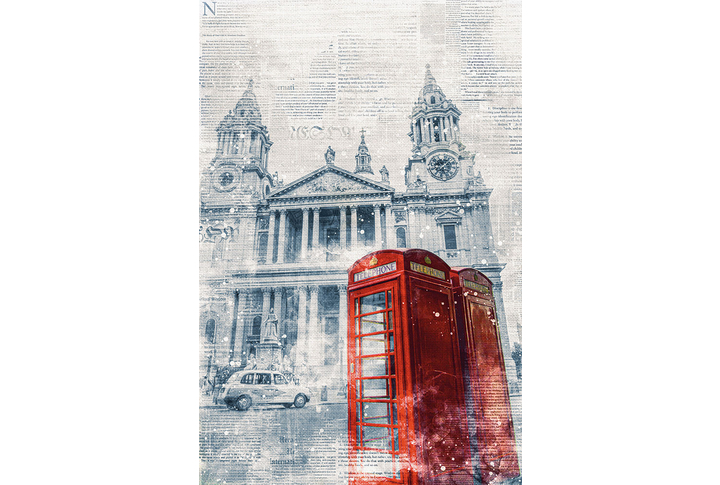 Фотообои «Лондон под винтажную фреску»