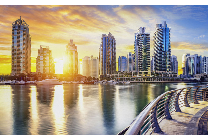 Фотообои «Дубай на закате»