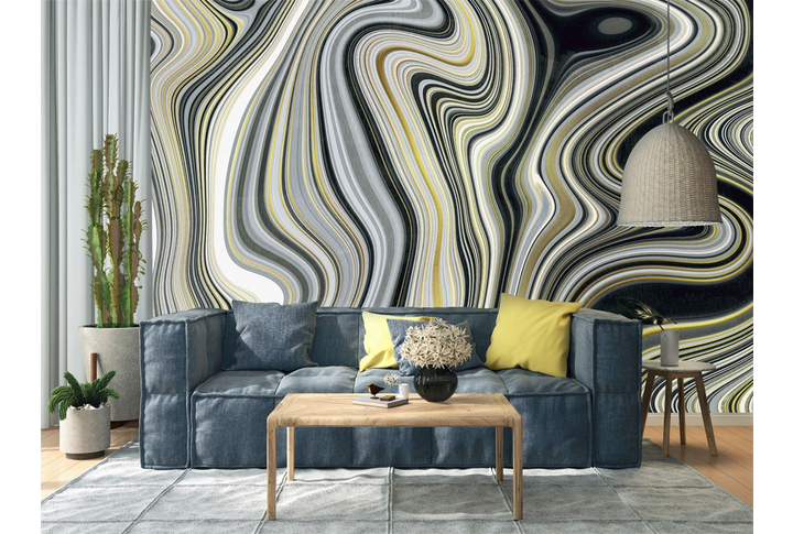 Фотообои «Мраморная абстракция» в интерьере