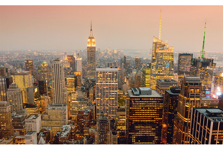 Фотообои «Нью-Йорк вечерний»