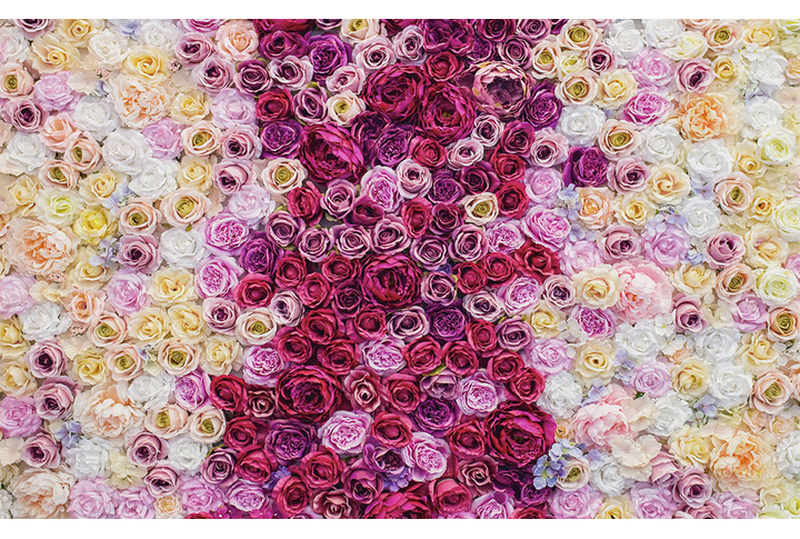 Фотообои «Композиция из цветов роз и пионов»