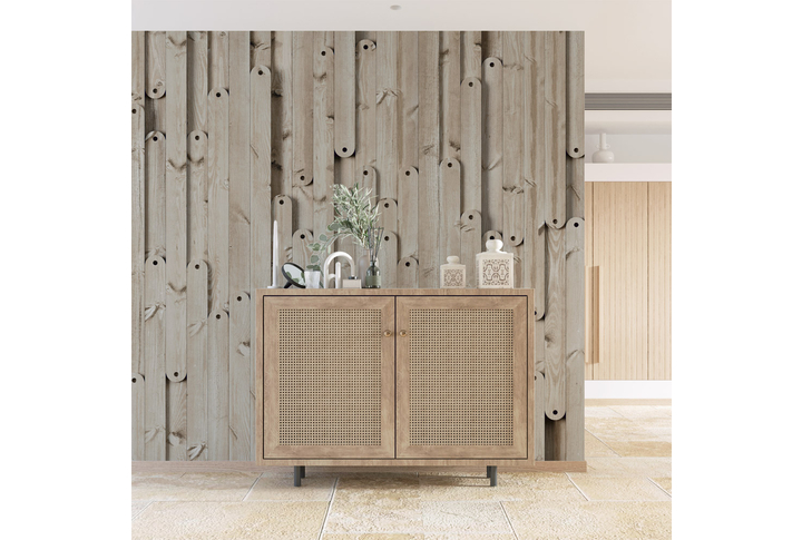 Фотообои «Старые деревянные доски» в интерьере