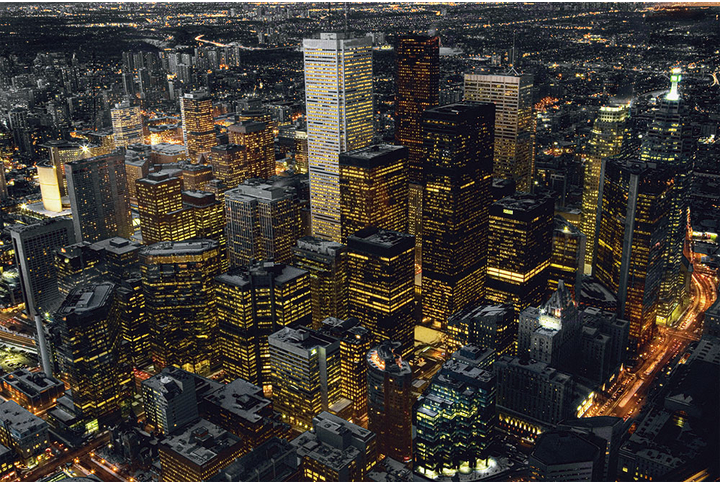 Фотообои «Ночной город Торонто»