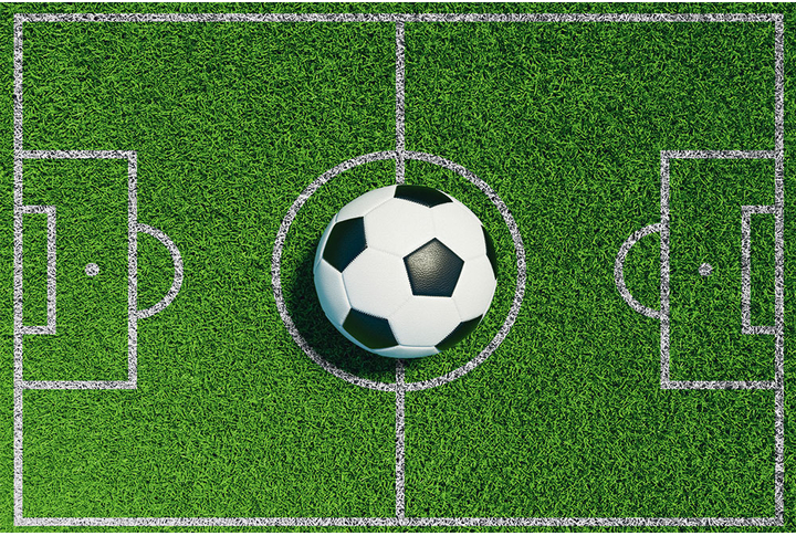 Фотообои «Футбольный мяч на поле»